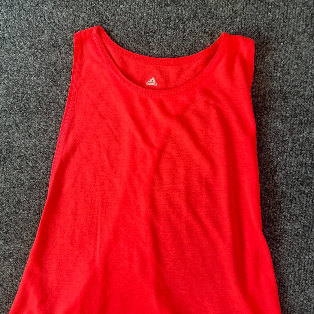 Adidas‎ Climalite Tunic Top Womens Large Red Sleeveless Sportswear A Line Hem